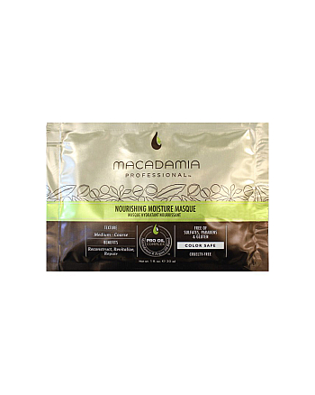 Macadamia Professional Nourishing Moisture Masque - Маска питательная для всех типов волос 30 мл - hairs-russia.ru